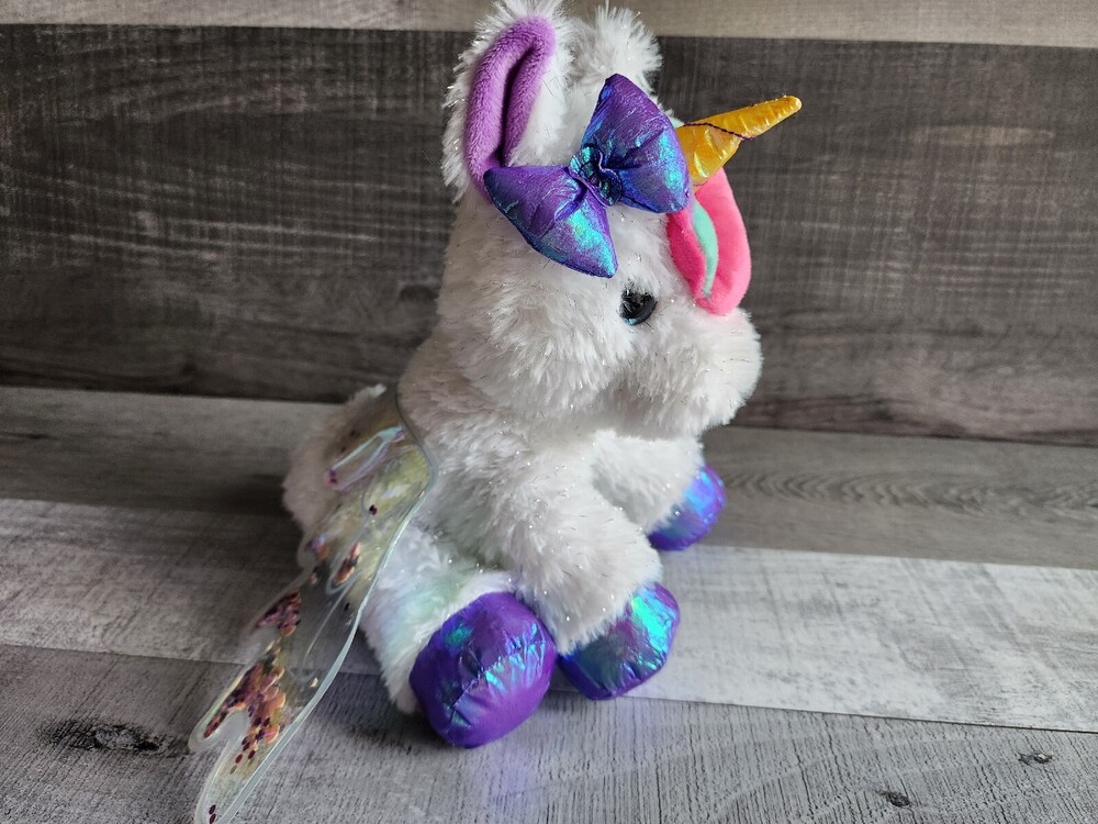Barbie Rainbow Kiss Care Pet Doctor UNICORN Plush Talk Lights Up WORKS